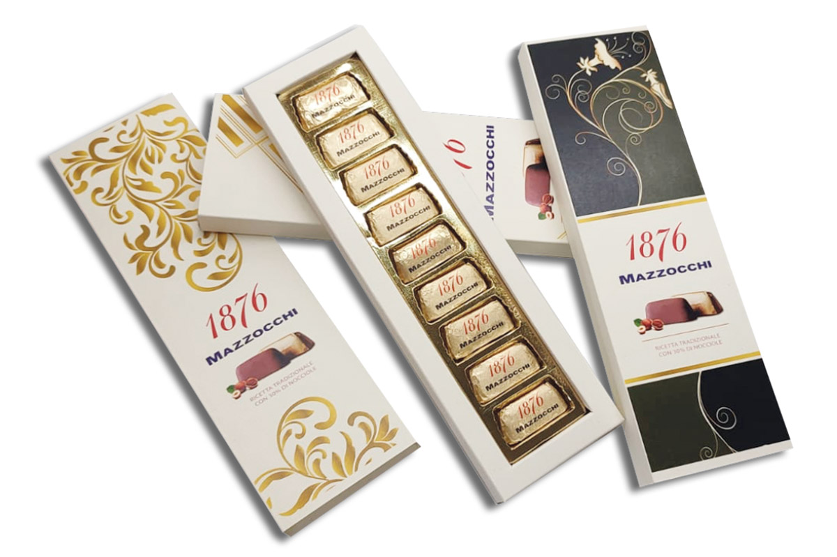 Scatola Sigaro con 9 Gianduiotti
