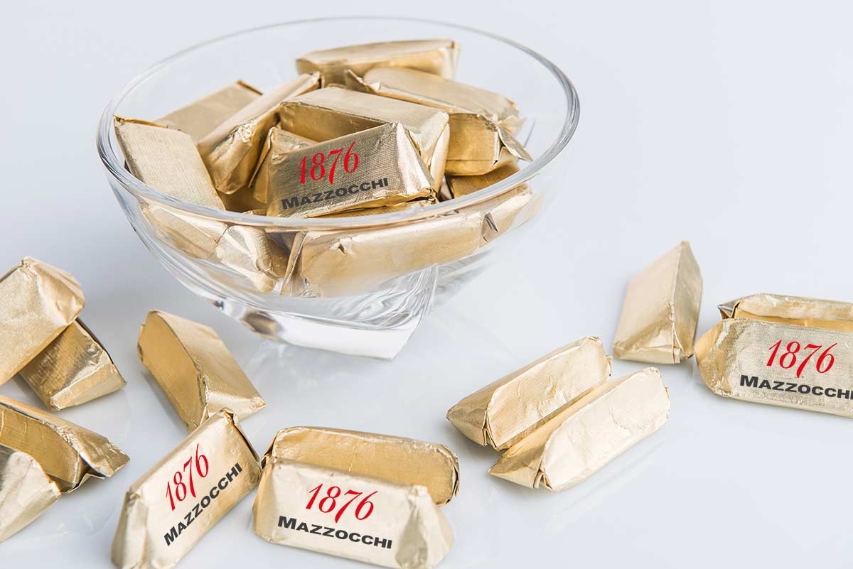 Bowl in Cristallo con 20 Gianduiotti