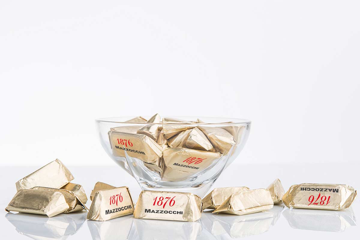 Bowl in Cristallo con 20 Gianduiotti